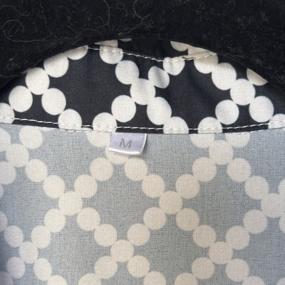 Black and White Geometric Men's Shirt - Picture 2 of 6